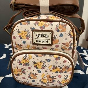 Loungefly Pokémon Pikachu eevee croossbody purse bag nwt